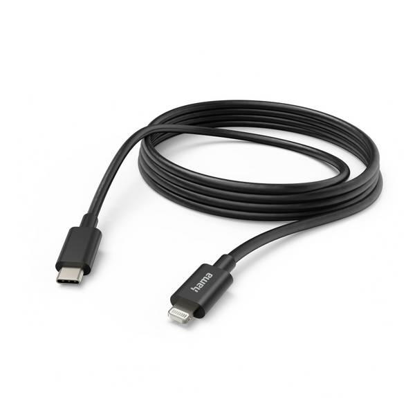 Hama Nabíjecí kabel USB USB 2.0 Apple Lightning konektor 3 m černá 00201599