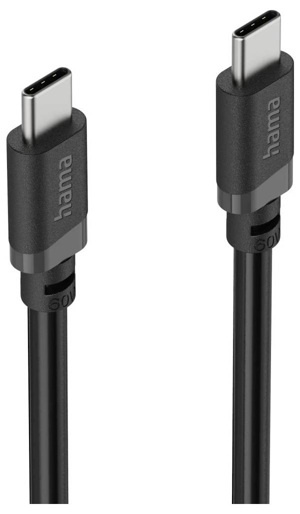 Hama Nabíjecí kabel USB USB 2.0 USB-C ® zástrčka 1 m černá 00201806-4