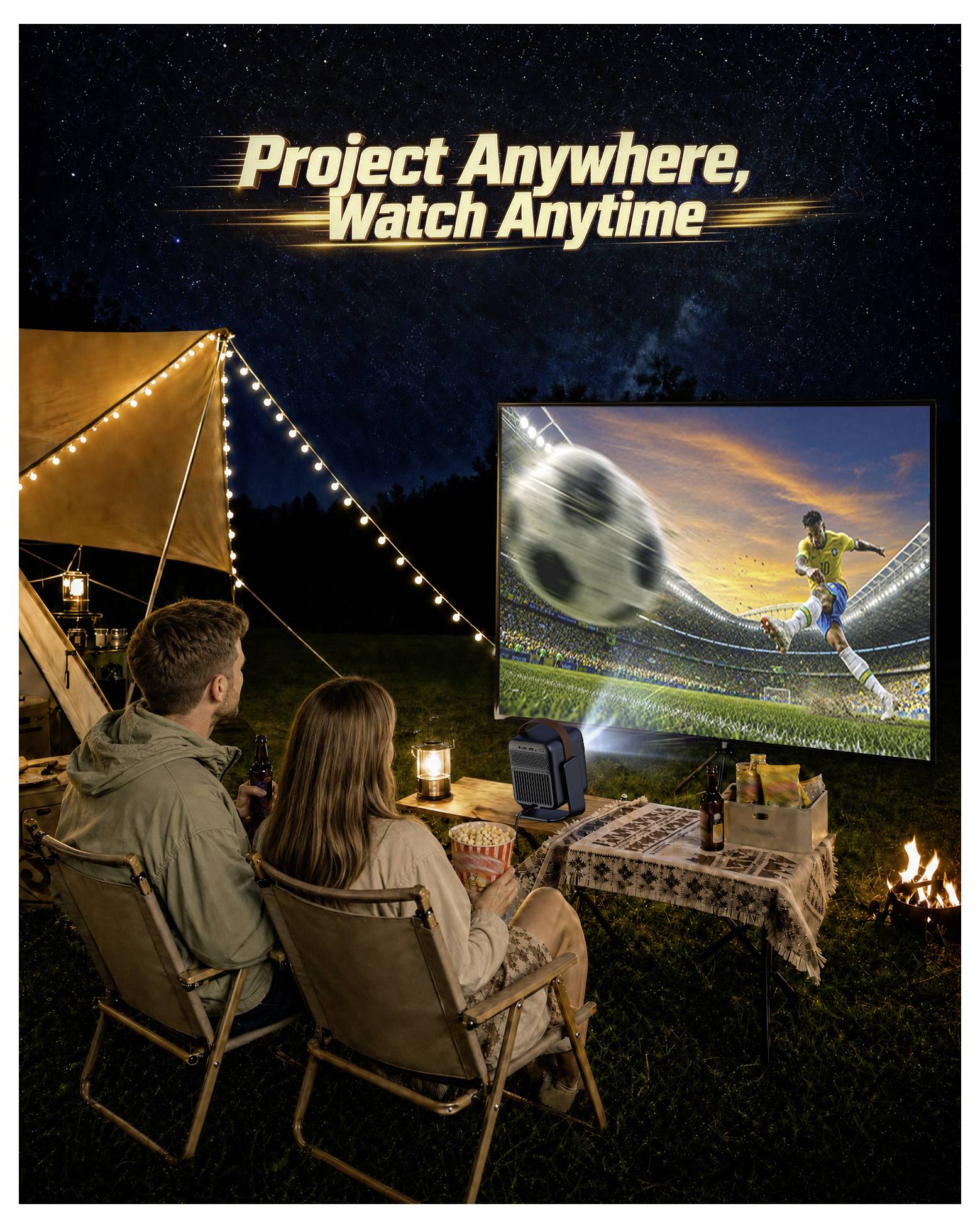 Wanbo projektor Togo Pro LED 500 ANSI-Lumen 1920 x 1080 Full HD integrovaný reproduktor, Automatické ostření, Full HD, s-31