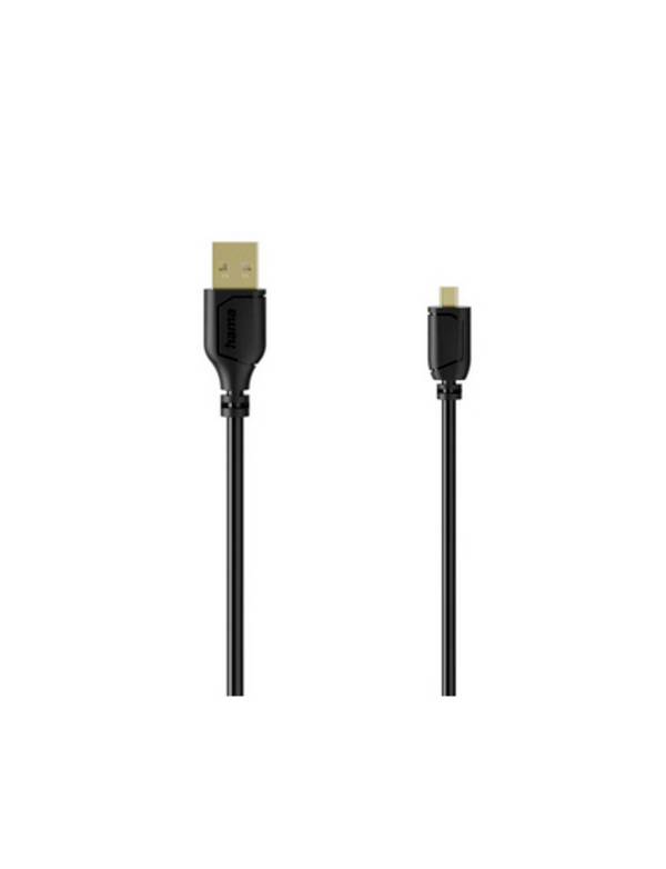 Hama USB kabel USB 2.0 USB-A zástrčka, USB Mini-B zástrčka 0.75 m pozlacené kontakty 00074263