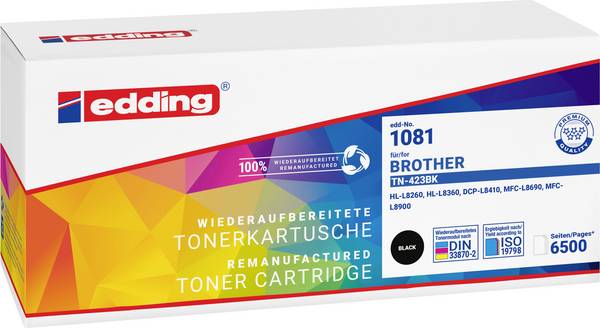 Edding Toner náhradní Brother TN-423BK kompatibilní  černá 6500 Seiten EDD-1081 18-1081