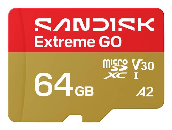 SanDisk Extreme GO paměťová karta microSDXC  64 GB UHS-I U3 Teplotně odolná