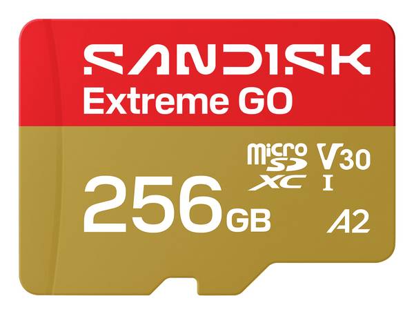 SanDisk Extreme GO paměťová karta microSDXC  256 GB UHS-I U3 Teplotně odolná