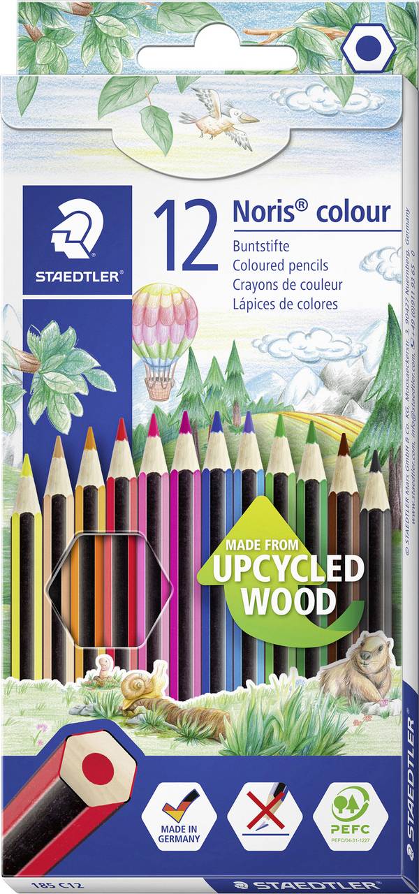 Staedtler pastelka Buntstift Noris colour 100% PEFC šestihranná  185 C12 12barevný 12 ks