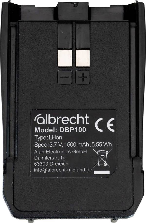 Albrecht  náhradní akumulátor pro radiostanici  1500 mAh