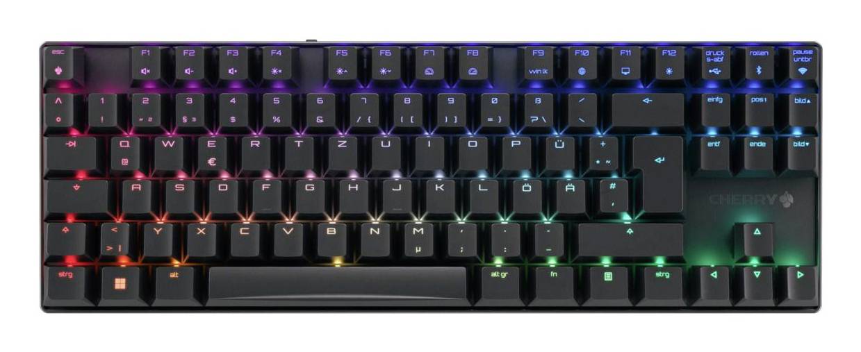 Cherry XTRFY MX 8.2 TKL Wireless, black Bluetooth®, bezdrátový klávesnice německá, QWERTZ černá-0