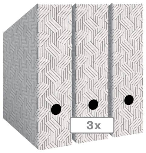 Tři vzorované závěsové panely zobrazené vedle sebe, označené „3x", což znamená sadu tří kusů.