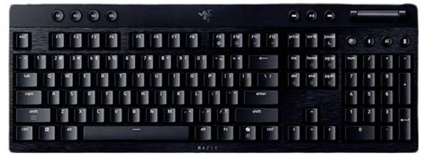 RAZER BlackWidow V4 bezdrátový herní klávesnice anglická, QWERTY černá tlačítka multimédií