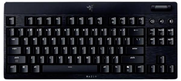 RAZER BlackWidow V4 Bluetooth®, USB herní klávesnice anglická, QWERTY černá nabíjecí, Tiché klávesy, s podsvícením, RGB osvětlení a podsvícení displeje lze přizpůsobit interiéru každého vozu., ergonomická, tlačítka multimédií