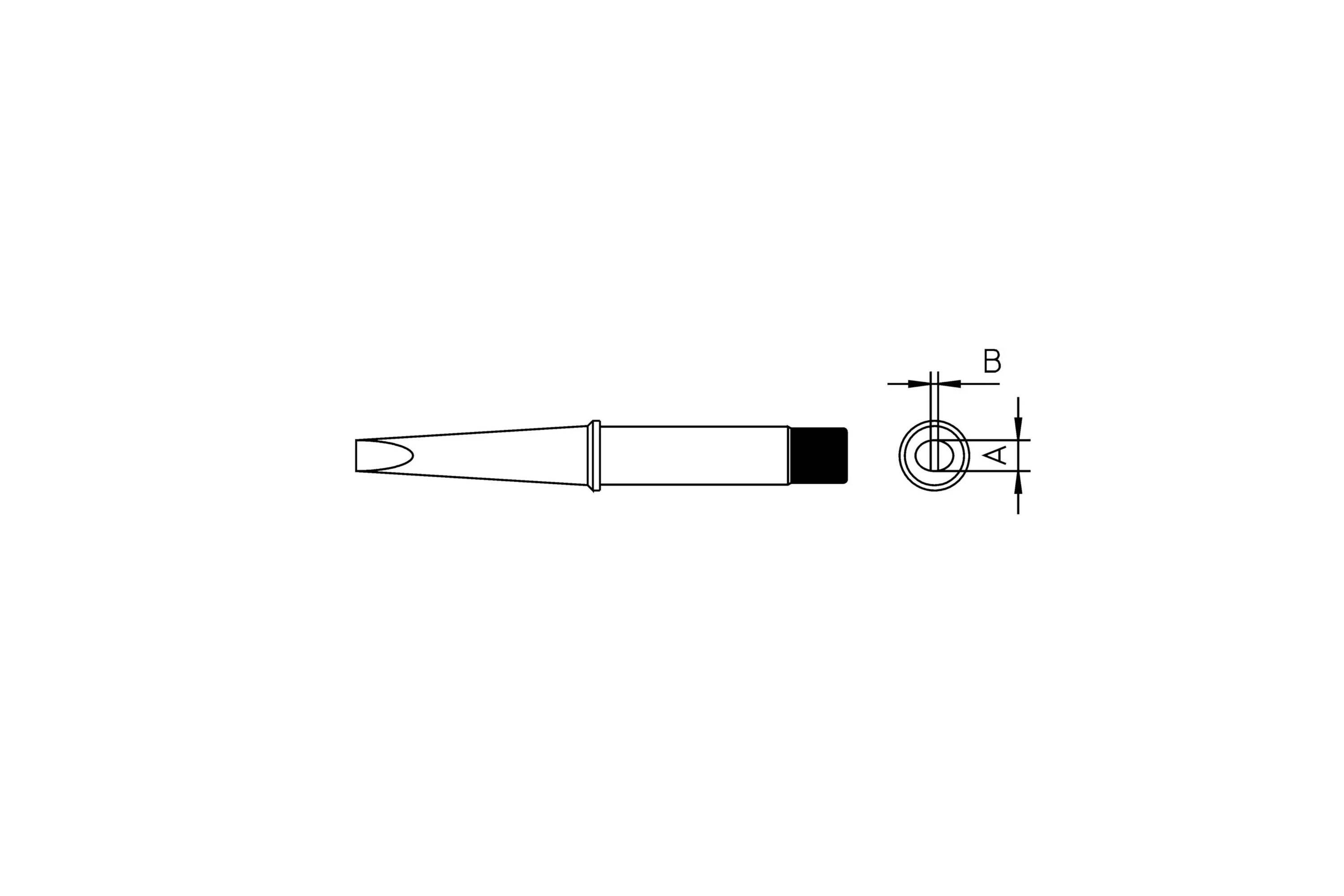 Weller CT2F7 LÖTSPITZE 10,0MM pájecí hrot dlátový Obsah 1 ks-0