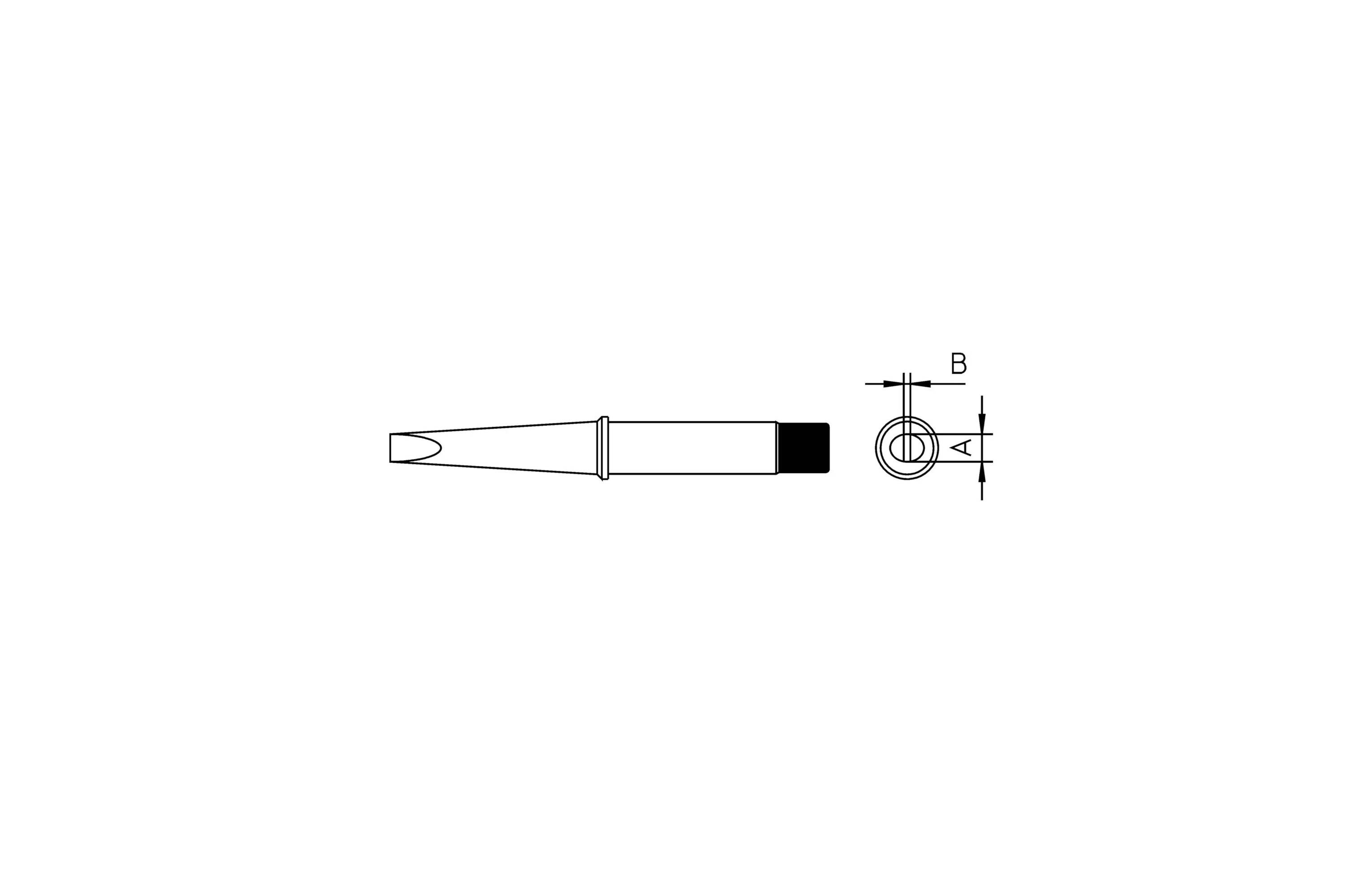 Weller CT2F8 LÖTSPITZE 10,0MM pájecí hrot dlátový Obsah 1 ks-0
