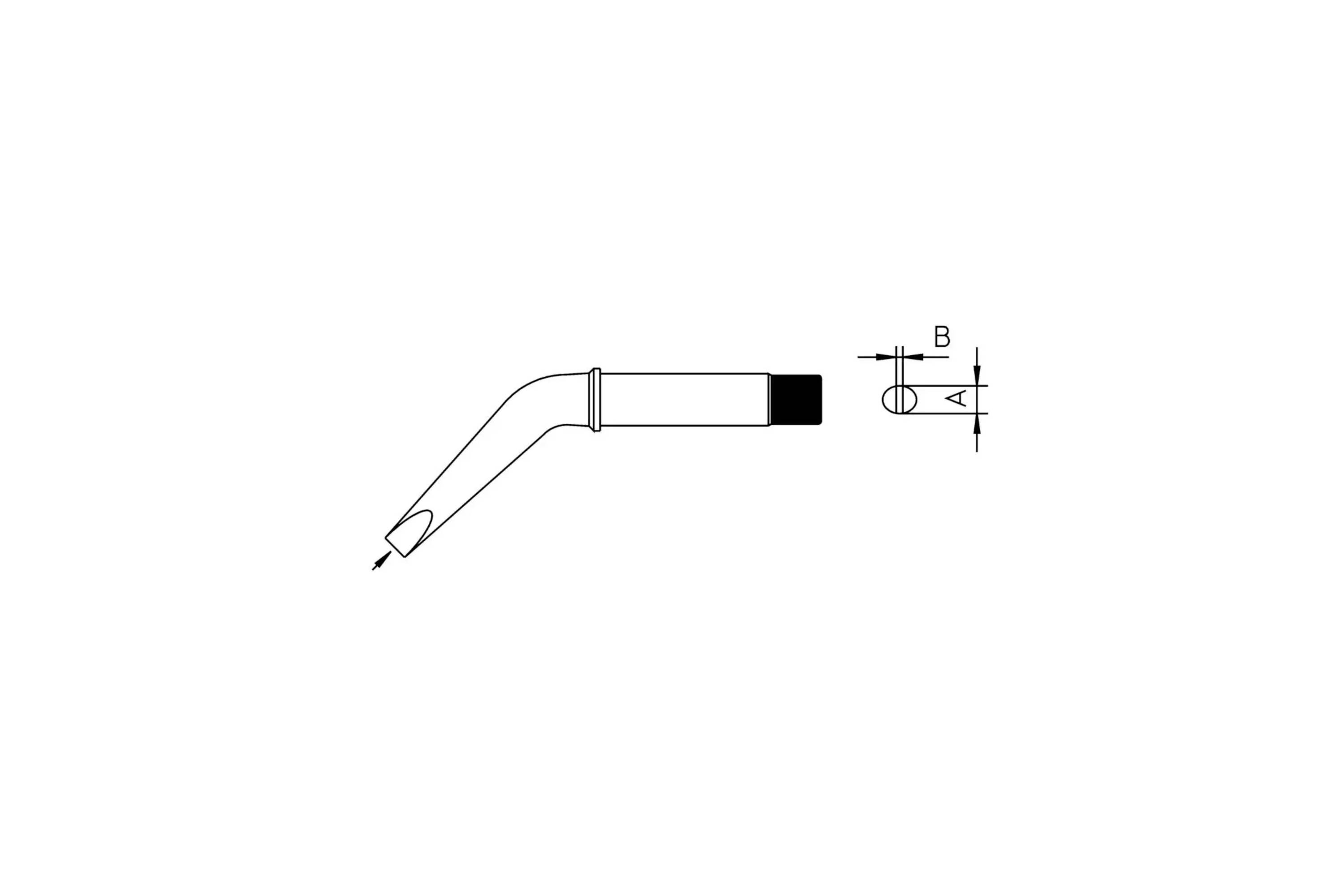Weller CT2FX8 LÖTSPITZE 10,0MM pájecí hrot dlátový Velikost hrotů 10 mm Obsah 1 ks-0