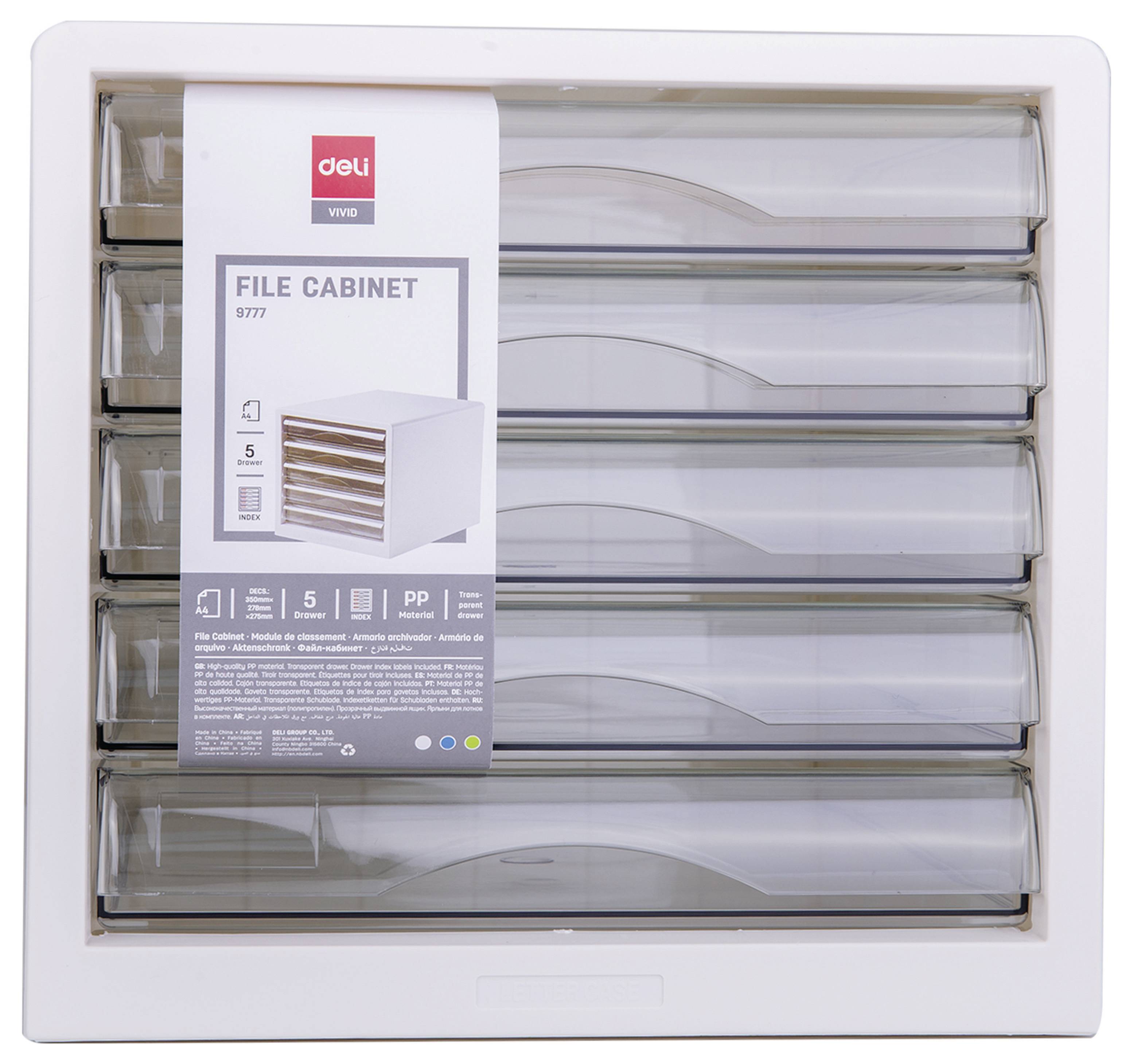 DELI D360202 box se zásuvkami DIN A4 Počet zásuvek: 5-3