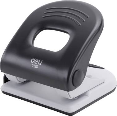 DELI D385490 kancelářská děrovačka  černá