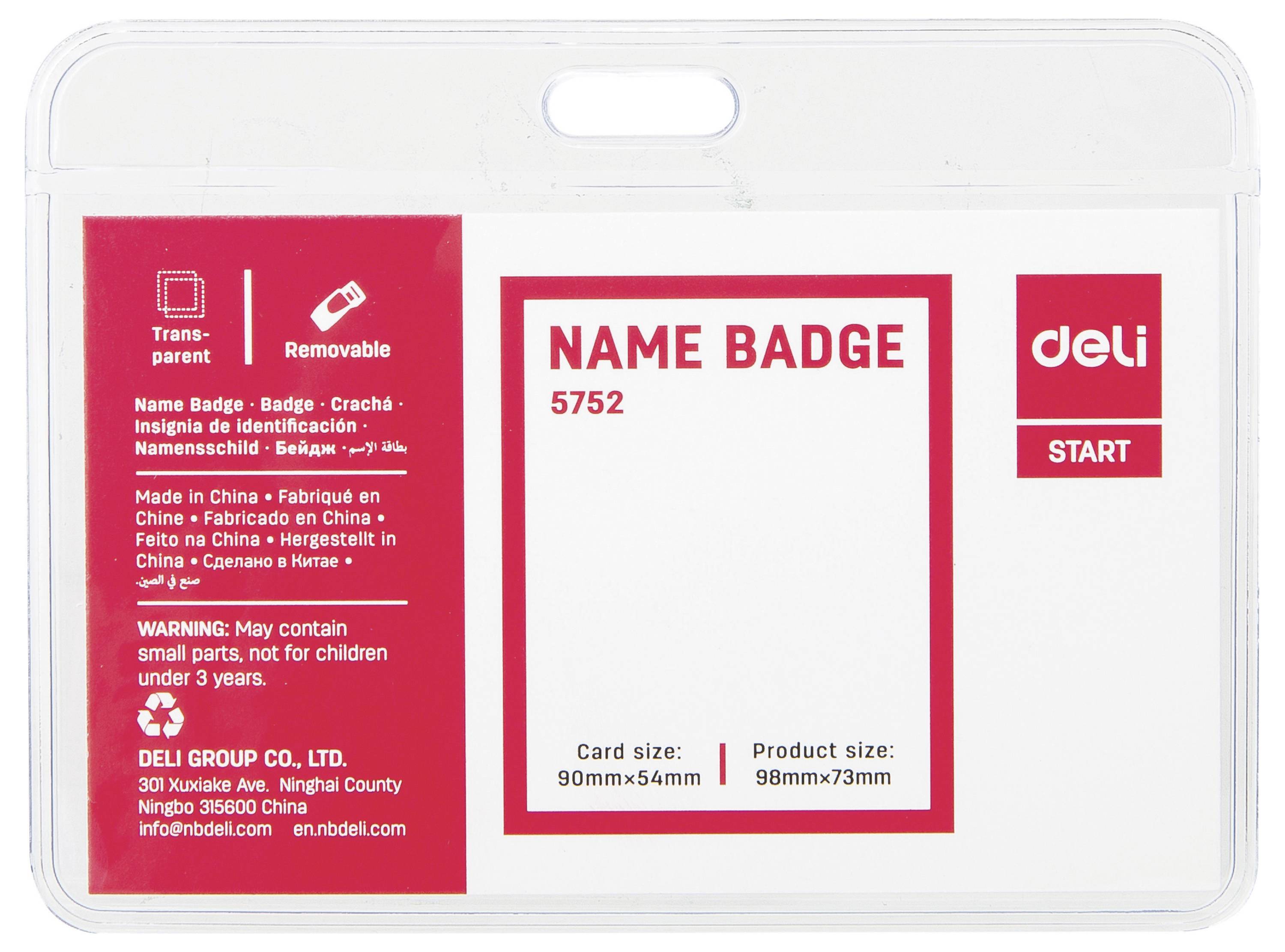 DELI D651735 štítek se jménem E5752 (š x v) 90 mm x 54 mm 50 ks-1