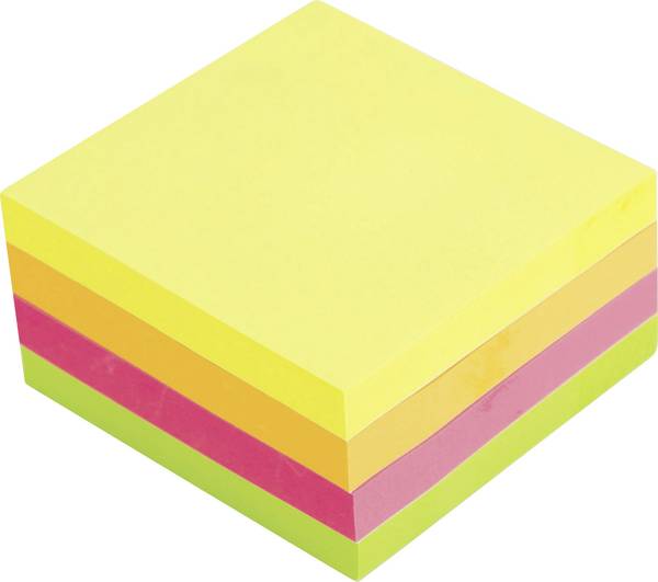 DELI samolepící poznámka D335799 7.6 cm x 7.6 cm  4barevný 400 ks
