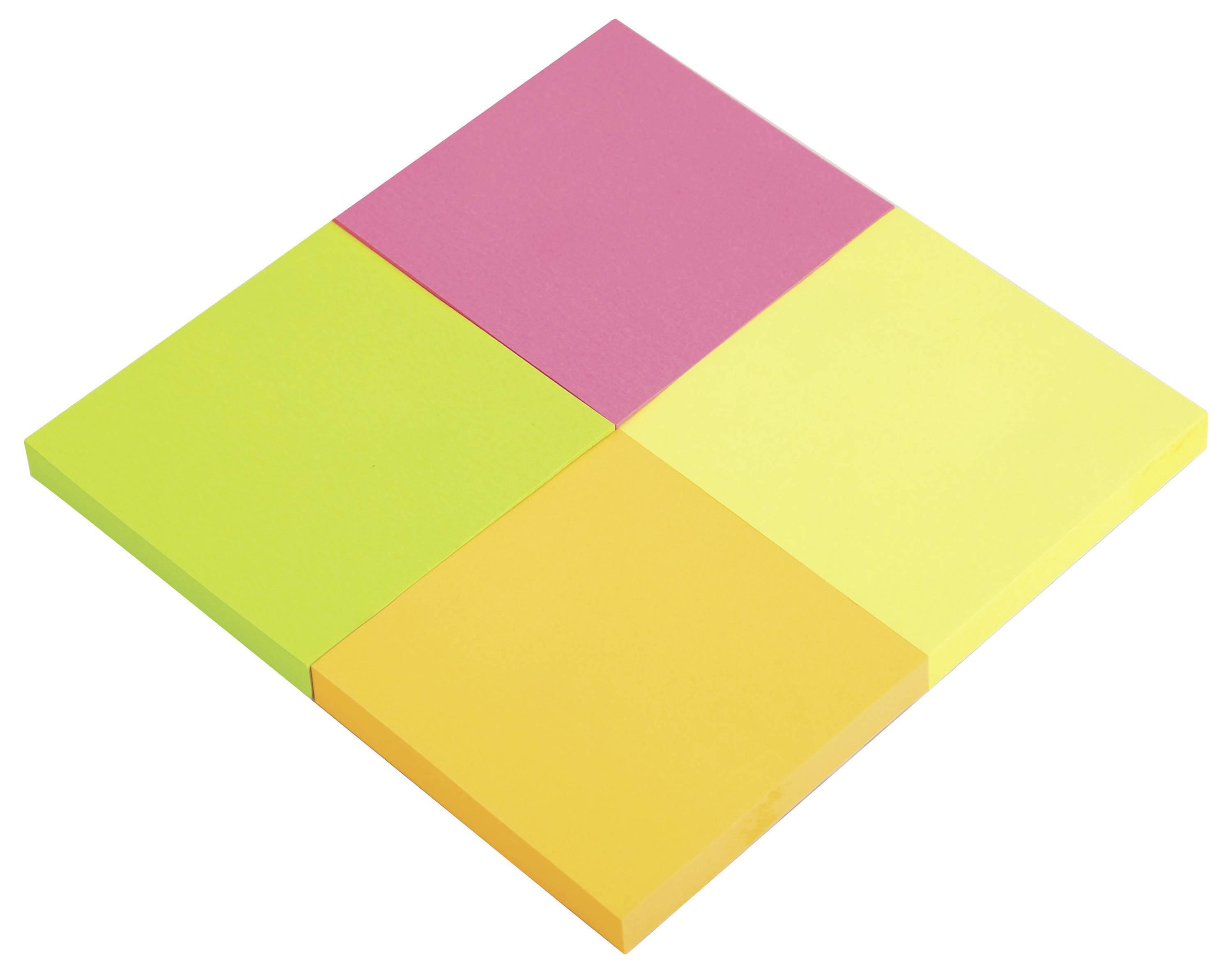 DELI samolepící poznámka D335799 7.6 cm x 7.6 cm 4barevný 400 ks-1