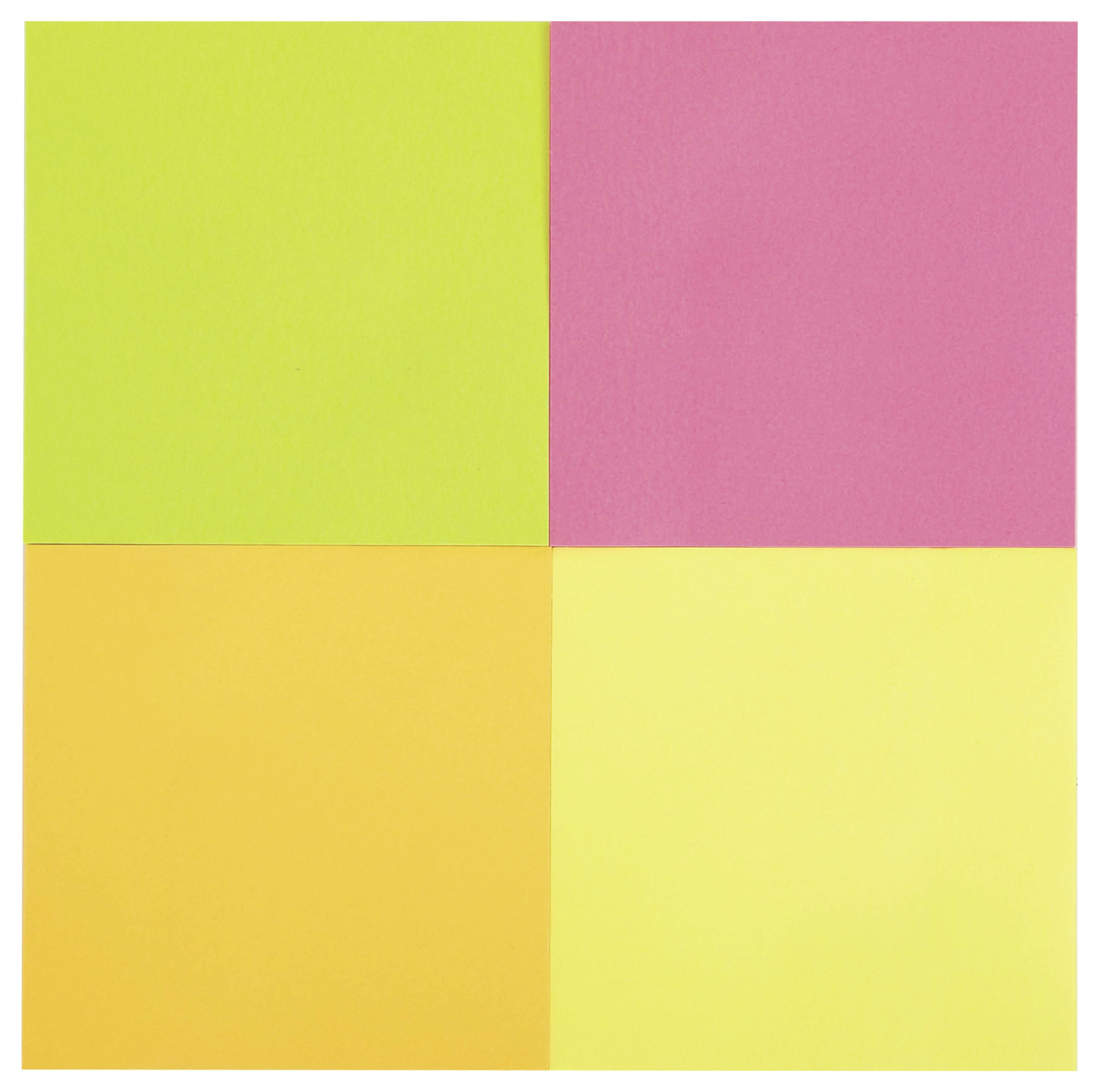 DELI samolepící poznámka D335799 7.6 cm x 7.6 cm 4barevný 400 ks-2