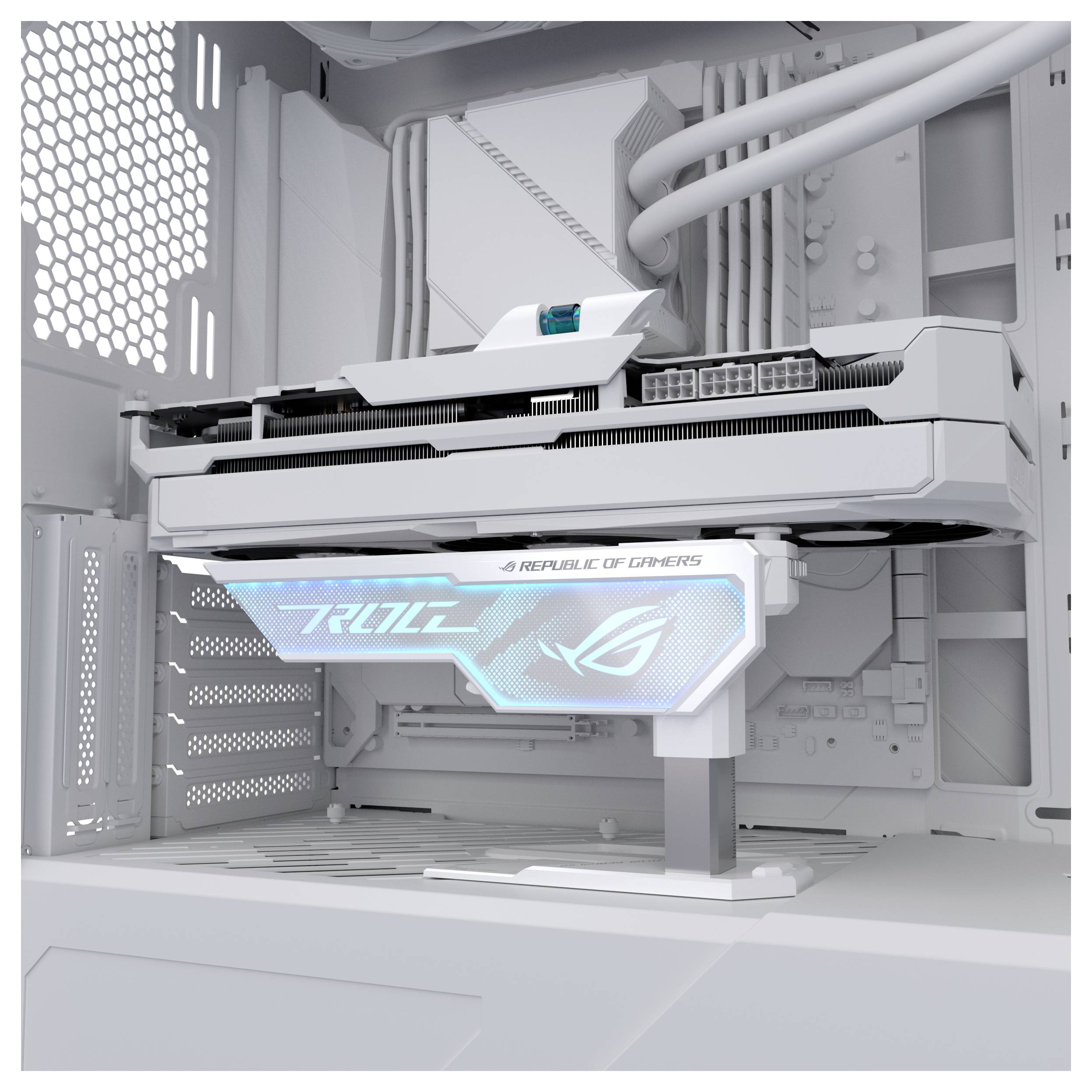 Asus XH01 ROG HERCULX GRAPHICS CARD HOLDER WH držák grafické karty bílá-8