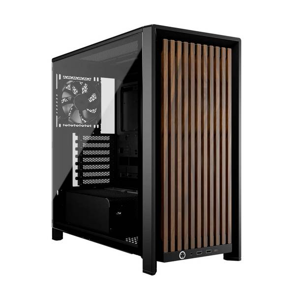 Corsair FRAME 4000D RS, Black/Walnut midi tower PC skříň  černá, dřevo