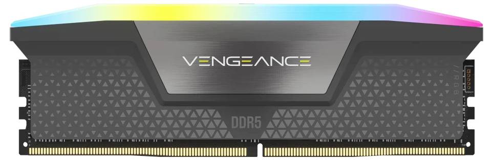 Corsair VENGEANCE RGB DDR5 6000MT/s 16GB - GREY Sada RAM pro PC DDR5 16 GB 2 x 8 GB 288pin DIMM CL36 CMH16GX5M2E6000Z36-3