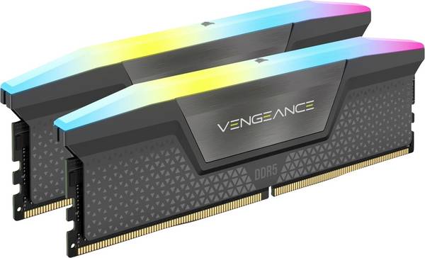 Corsair VENGEANCE RGB DDR5 5600MT/s 16GB - GREY Sada RAM pro PC   DDR5  GB    288pin DIMM CL40 CMH16GX5M2B5600Z40