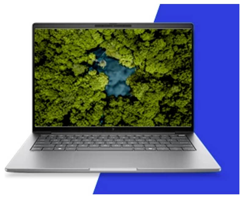 HP notebook 35.6 cm (14 palec) 2.5K 386H 48 GB RAM 1 TB SSD německá, QWERTZ Intel Intel grafika stříbrná DK3A2ET-3