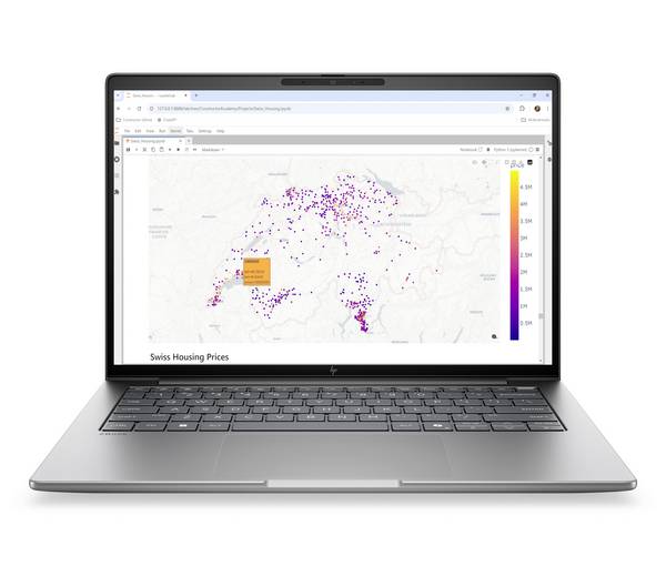 HP notebook   35.6 cm (14 palec) 2.5K  356H 6 GB RAM  1 TB SSD německá, QWERTZ Intel Intel grafika    GDDR7 stříbrná  DK2Z9ET