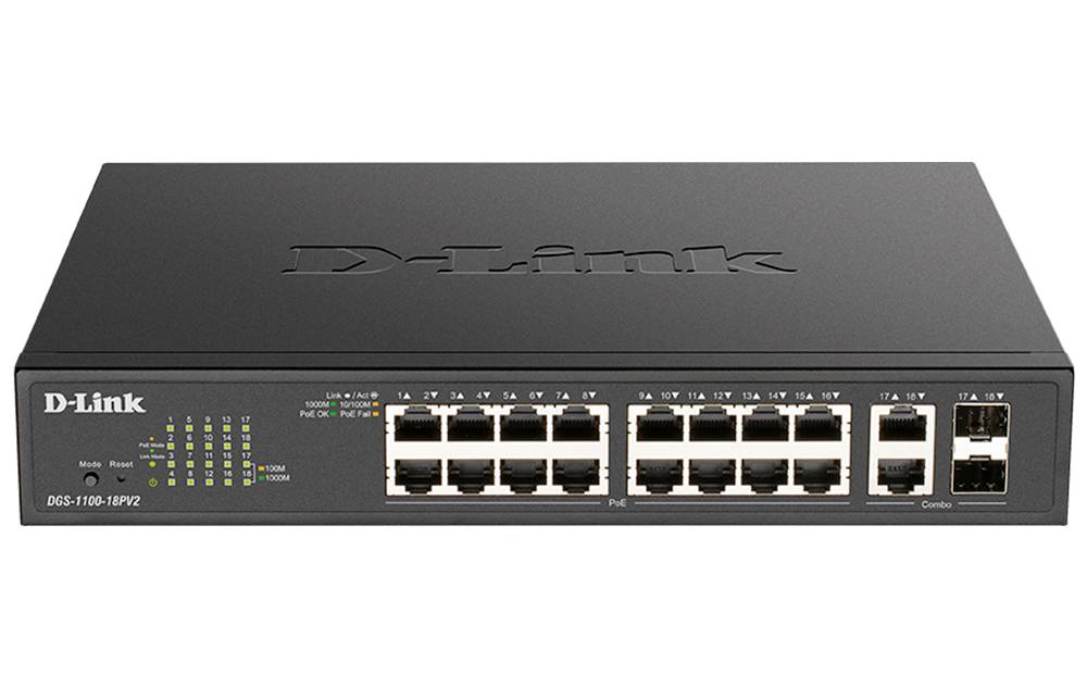D-Link DGS-1100-18PV2 DGS-1100-18PV2 síťový switch RJ45/SFP-0