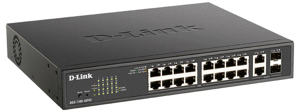 D-Link DGS-1100-18PV2 DGS-1100-18PV2 síťový switch RJ45/SFP-1