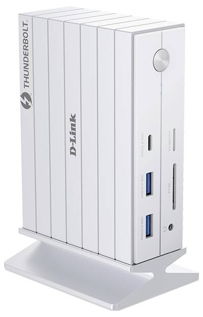 D-Link Dokovací stanice pro notebook Thunderbolt™ 4 DUF-E01/E Podporuje rozlišení 8K při frekvenci 30 Hz (1x) / 4K při 3-1