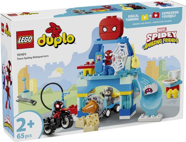 10464 LEGO® DUPLO® Marvel Team Sprideys velitelství; hračka pro rozvoj; 4 figurek pro hru superhrdiny