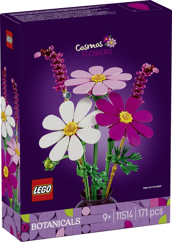 <br>  11514<br>  LEGO® Botanicals™<br>  Zahradní truhlík z 3 kosmetiky a 2 trajekty pružných štětin<br>