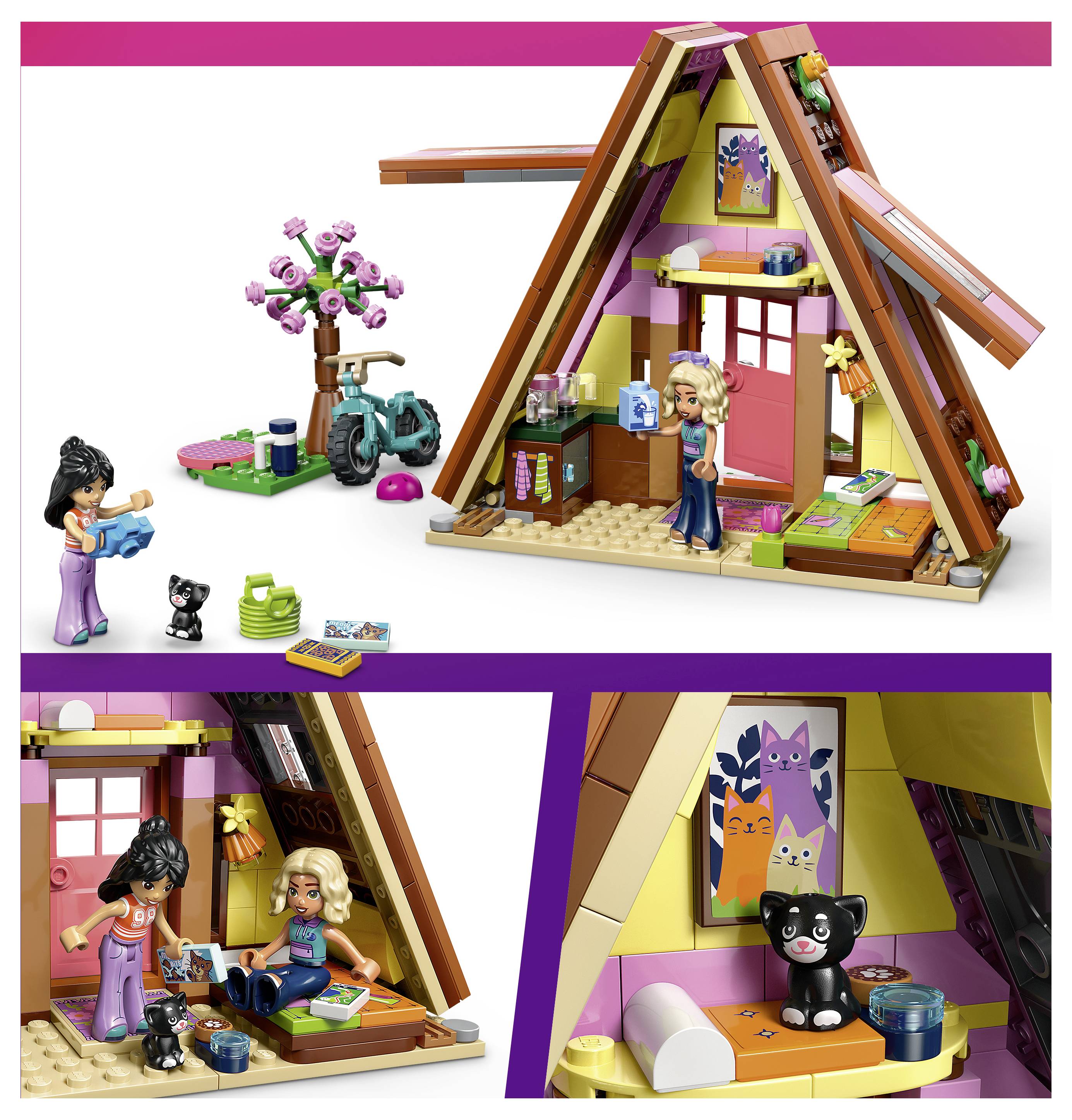 42682 LEGO® FRIENDS Finnhütte, 2 hrací figurky a hrací kek - kempovací sada pro hrací pumpičku-3