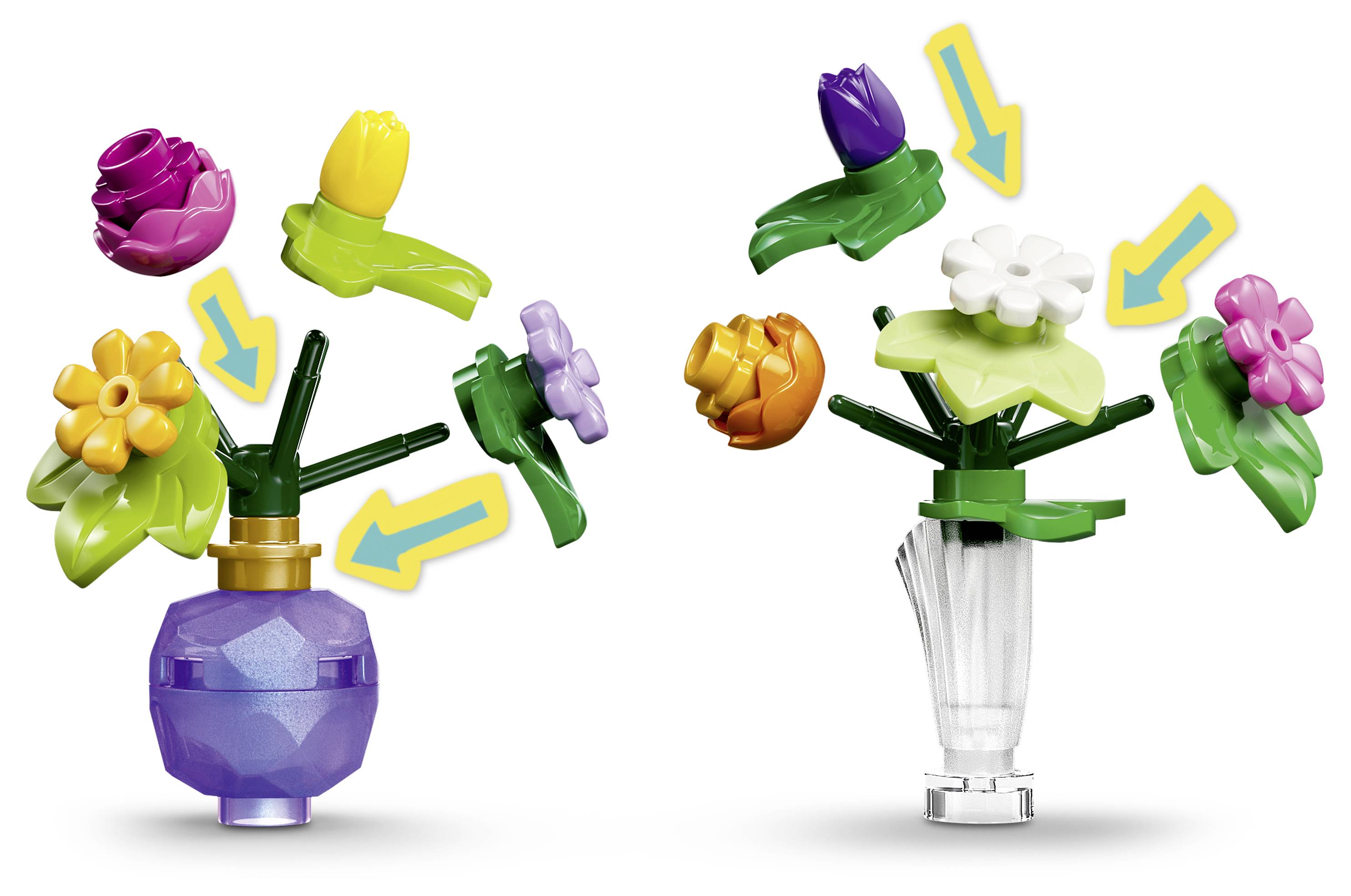 LEGO sada 3v1 kolotoč s možností postavení jako kolotoč, ruské kolo a houpací jízda s minifigurkami.