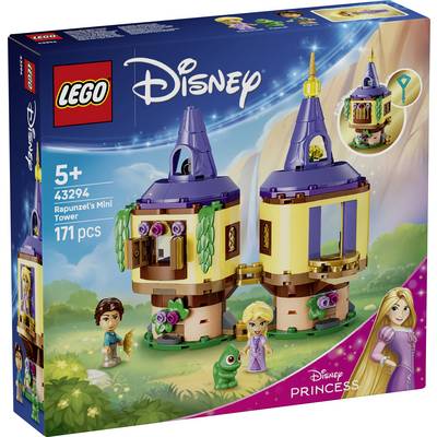 LEGO Disney Princess Rapunzelova mini věž stavebnice, 171 dílků, věk 5+, s Rapunzelou a postavami z Disney na krabici.