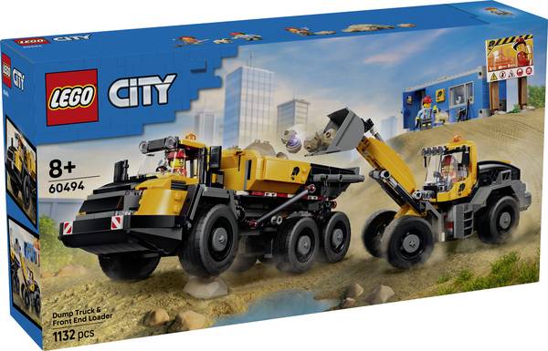 60494 LEGO® CITY Nákladní vůz a nákladní vůz (60494); stavebnice se 2 stavebními a kancelářskými kontejnery