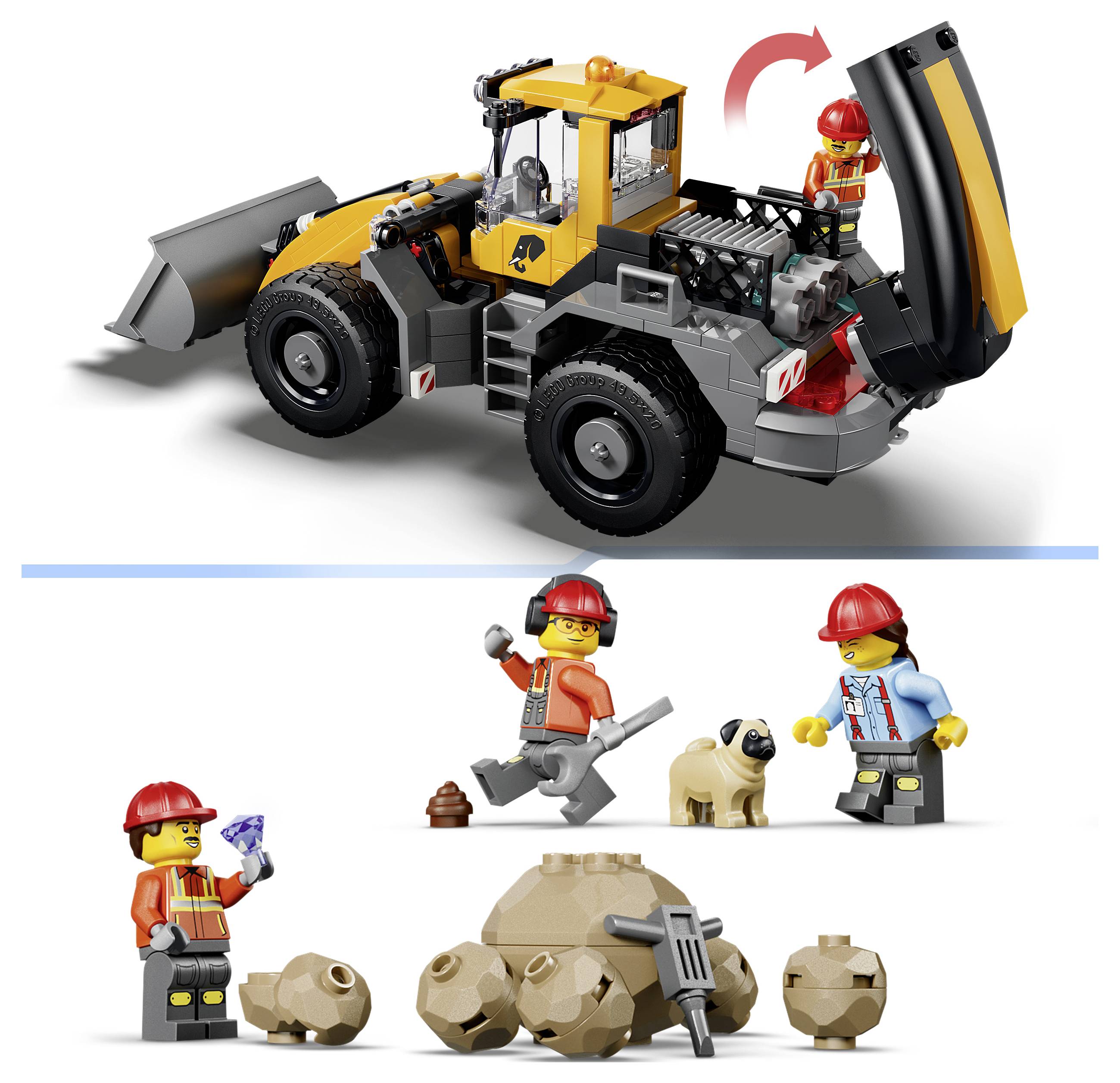 60494 LEGO® CITY Nákladní vůz a nákladní vůz (60494); stavebnice se 2 stavebními a kancelářskými kontejnery-8