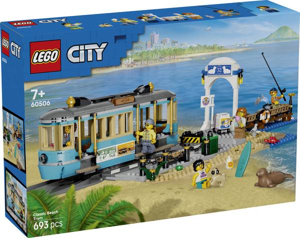 60506 LEGO® CITY Klasická pláž na pláž; sada se 5 minifigurami a figurkami zvířat