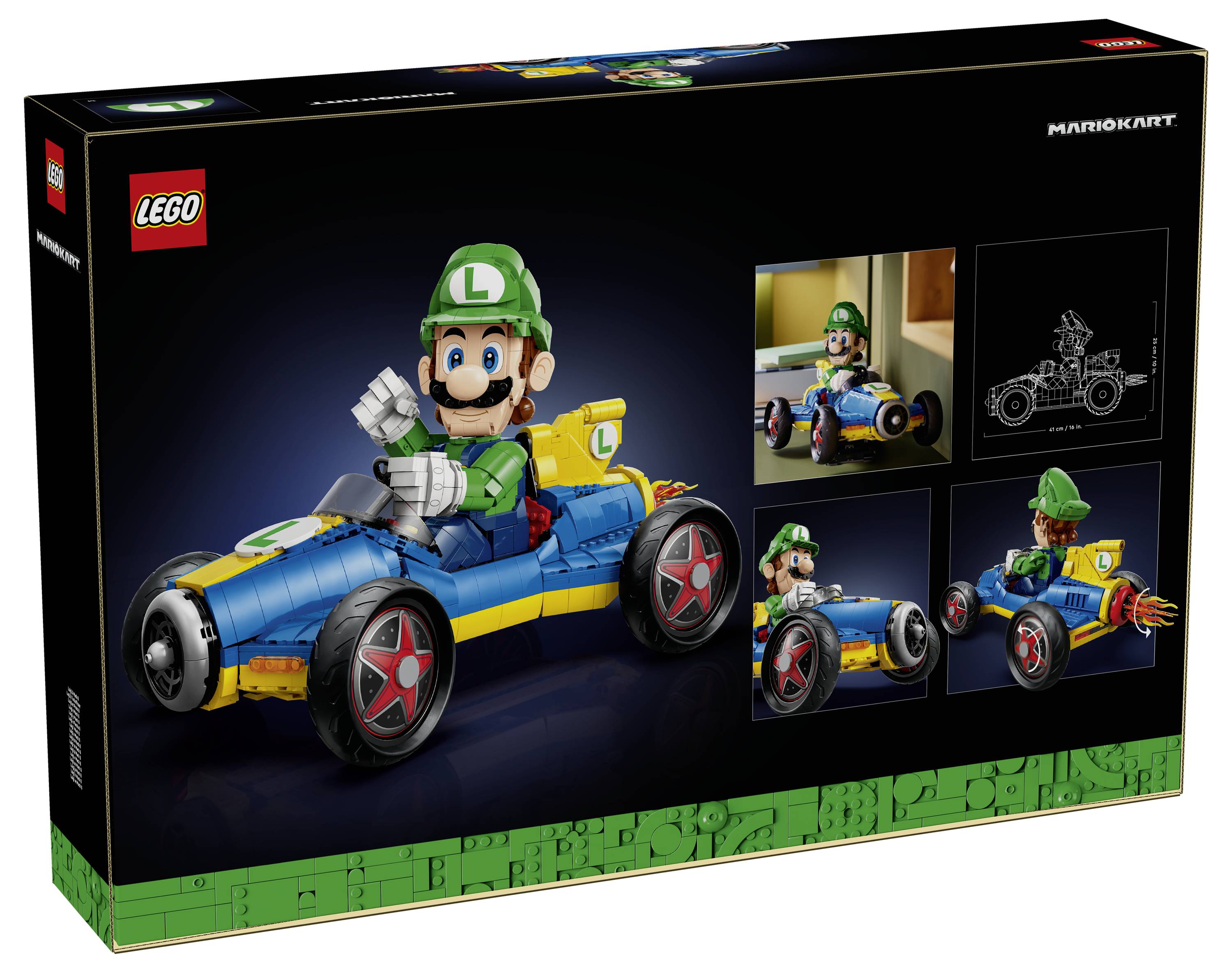 72050 LEGO® Super Mario™ Kart™: Luigi & Turboflitzer; stavebnice pro dospělé-1