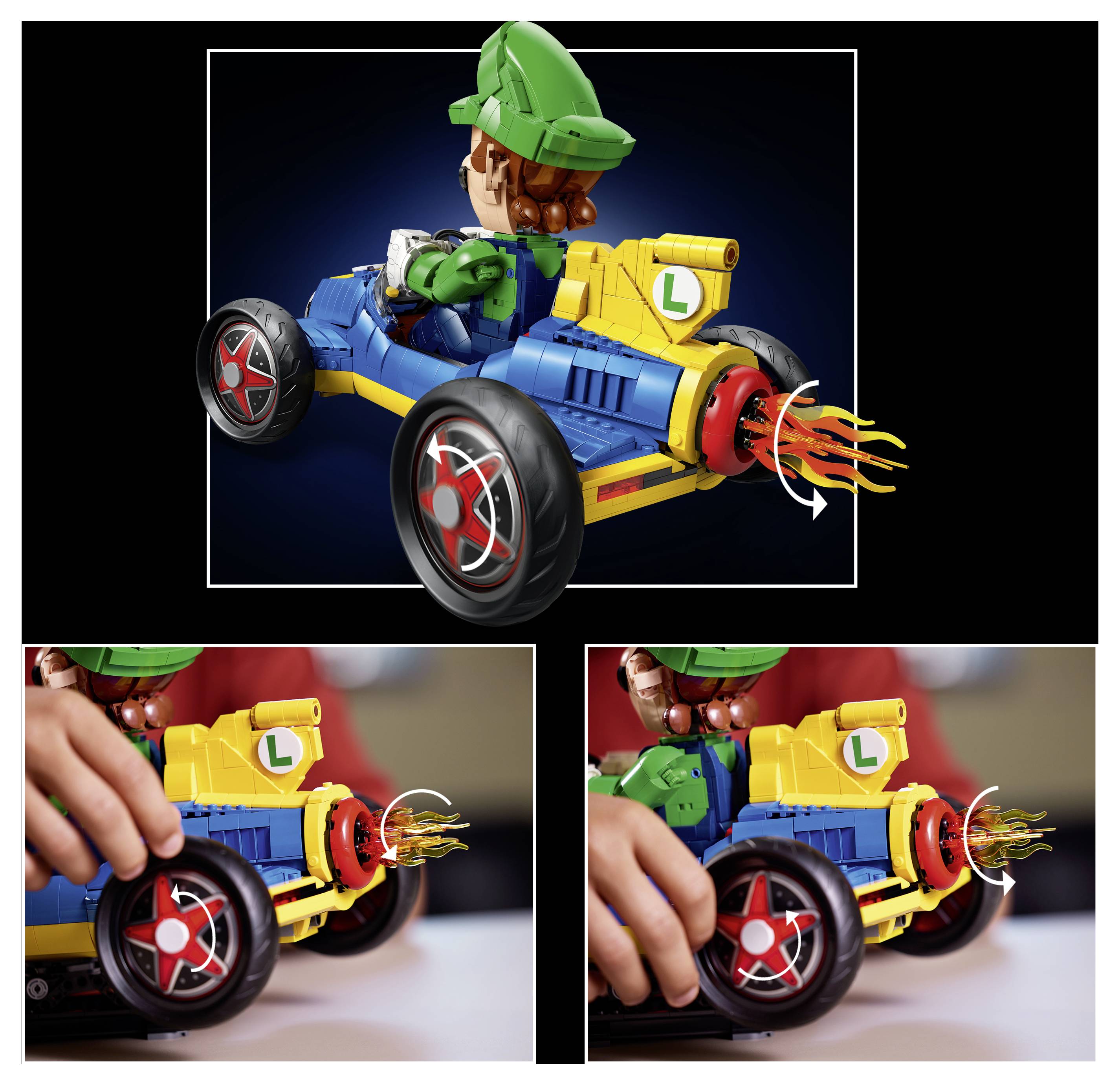 72050 LEGO® Super Mario™ Kart™: Luigi & Turboflitzer; stavebnice pro dospělé-5