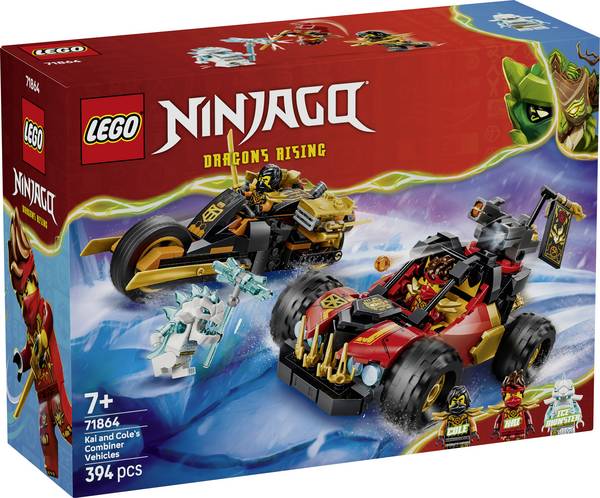 71864 LEGO® NINJAGO Kombinovaný žihadlo na kais a Coles; stavebnice s 3 minifigurami