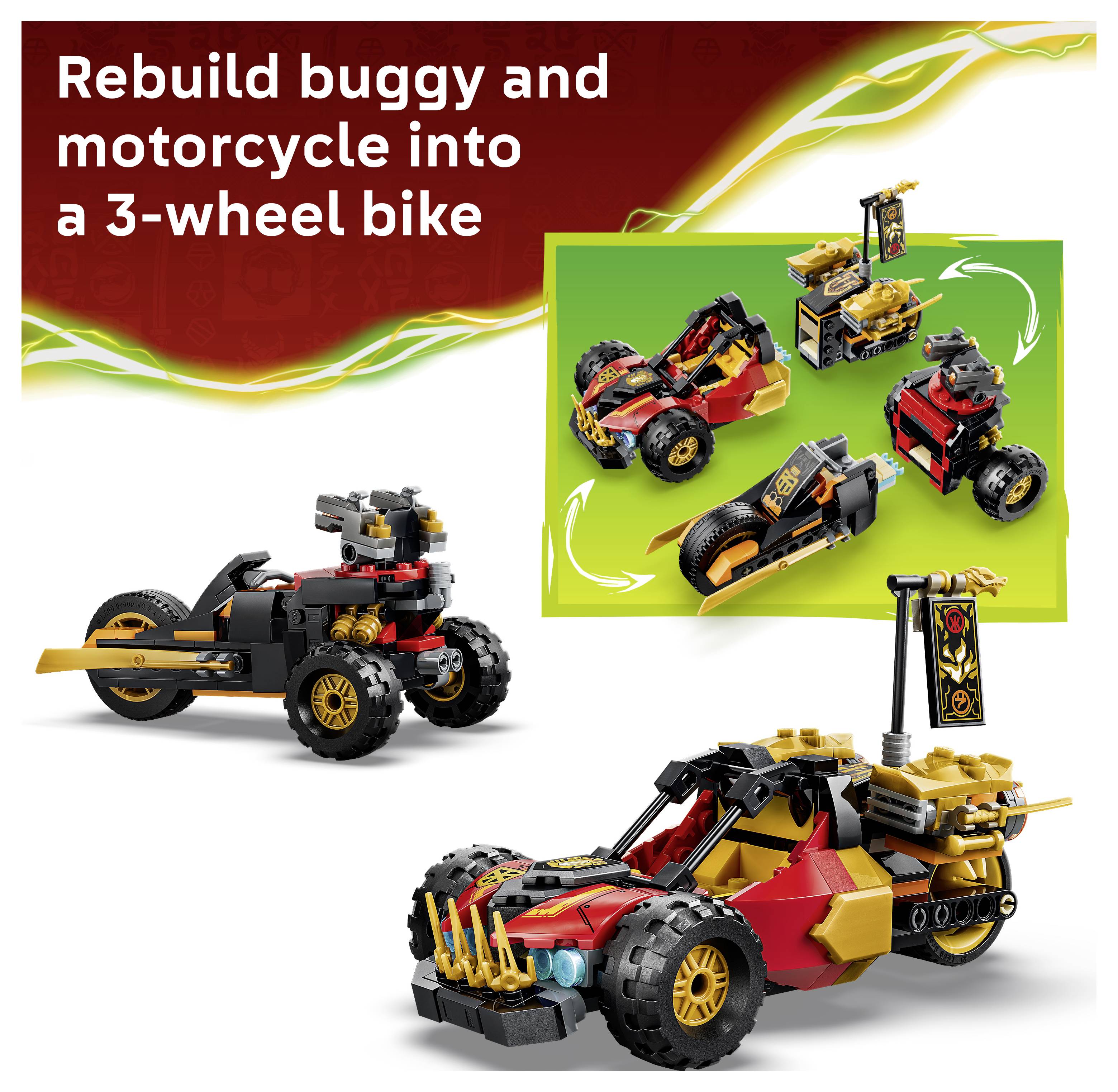 71864 LEGO® NINJAGO Kombinovaný žihadlo na kais a Coles; stavebnice s 3 minifigurami-3