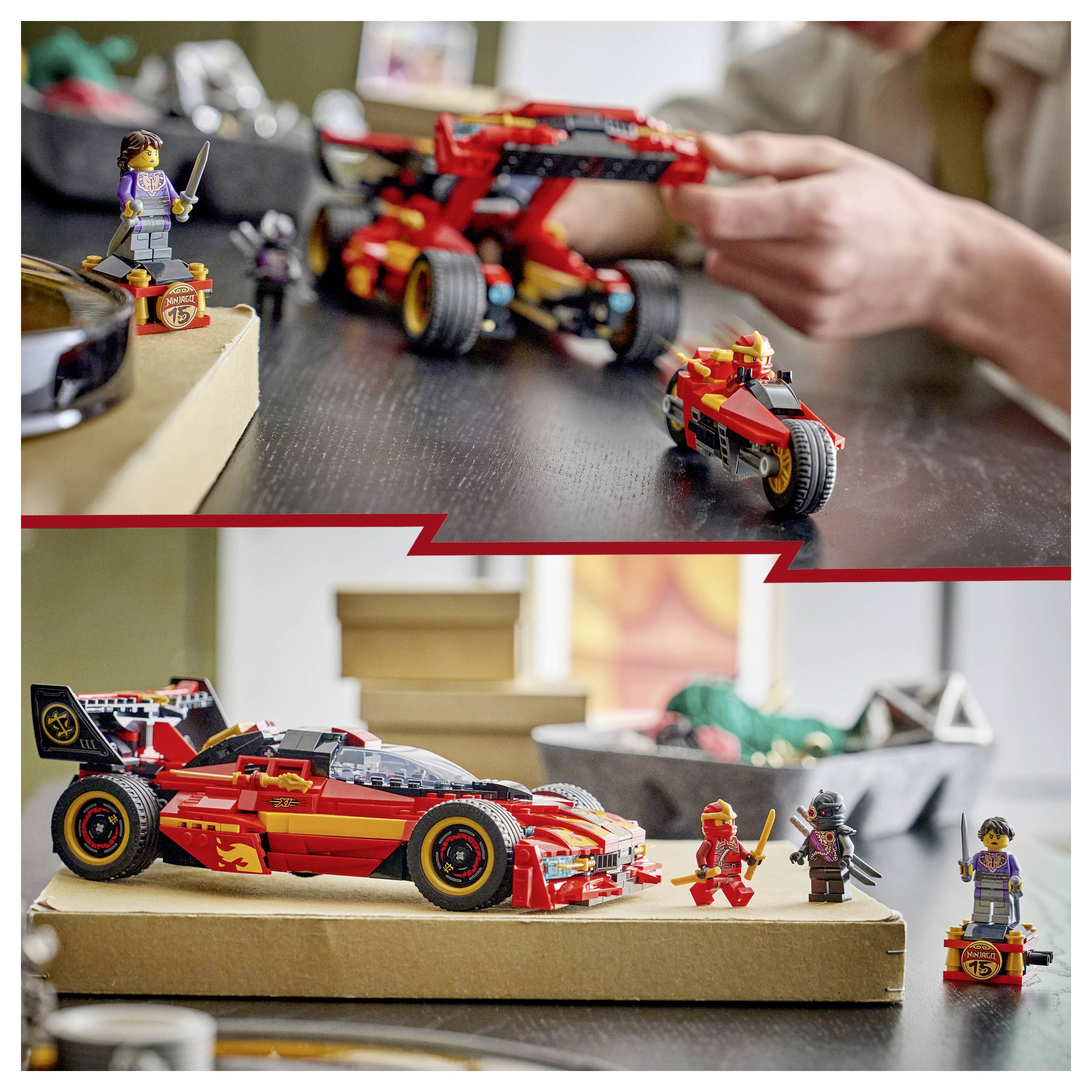 71867 LEGO® NINJAGO 15 let: X-1 Ninja Supercar; stavebnice s 3 minifigurami-7