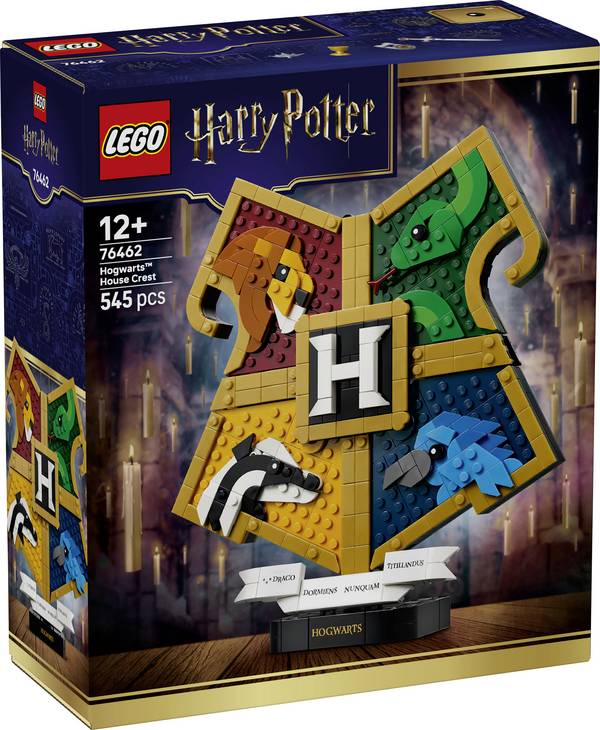76462 LEGO® HARRY POTTER™ Hogwarts™, domácí pláky; stavební hračky; vnitřní dekorace pro výstavní účely