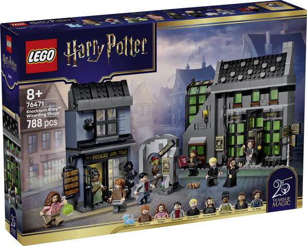 76471 LEGO® HARRY POTTER™ Kouzelnické rolety v koutě; stavebnice; hračky Fantasy; 8 minifigurek pro hrací hry na roli