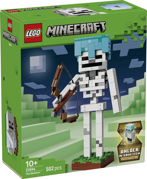 21594 LEGO® MINECRAFT Skelet; hračka pro videohry; pokojové dekorace