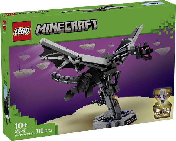 21595 LEGO® MINECRAFT Konečný drak; pokojová hra; figurka s usínajícími křídly