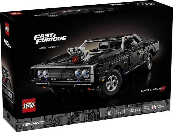 42231 LEGO® TECHNIC Stavebnice pro dospělé; řízení, zavěšení kol, motor V8 a 2 NOS lahve