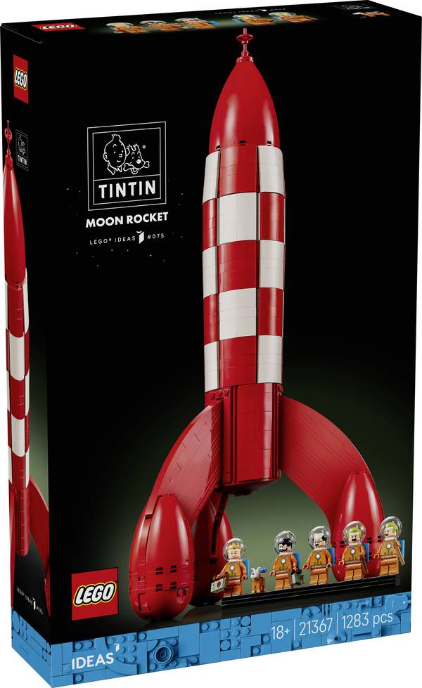 6589580 LEGO® IDEAS Mondraketa od Tim a Struppii; sada pro dospělé s 6 Tim a strukturovaných postavy